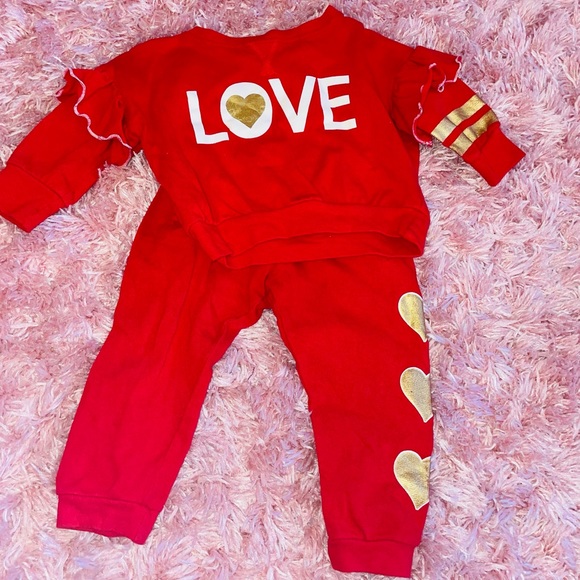 Jessica Simpson Infant/Toddler Love Jogging Suit size 12 months - Picture 1 of 2